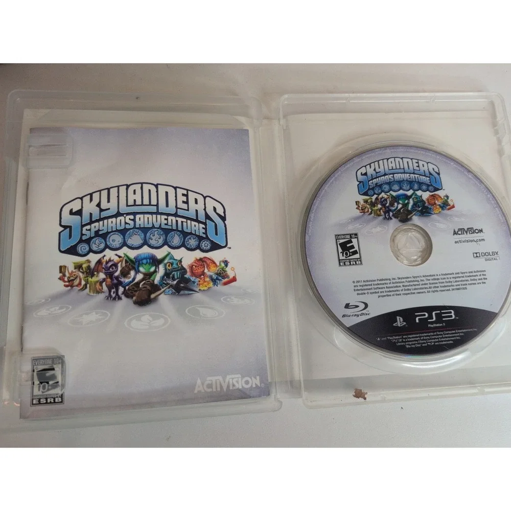 Skylanders Spyro's Adventure & Giants PS3 Video Game Lot of 2 Tested And Works